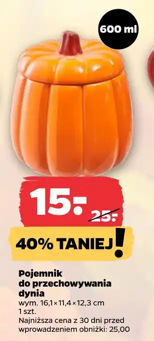 Pojemnik do przechowywania dynia