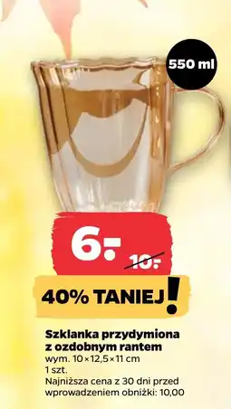 Netto Szklanka przydyminiona z ozdobnym rantem oferta