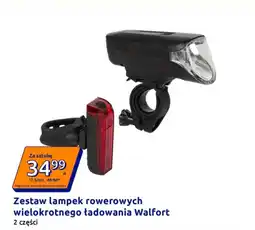 Action Zestaw lampek rowerowych wielokrotnego ładowania Walfort oferta