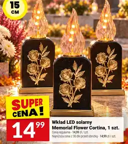 Twój Market Wkład LED solarny Memorial Flower Cortina oferta