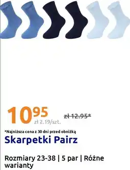 Action Skarpetki Pairz Rozmiary 23-38 | 5 par | Różne warianty oferta