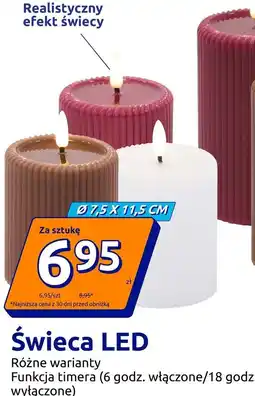Action Świeca LED Ø 7,5 x 11,5 cm oferta
