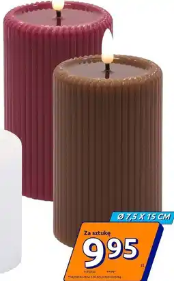 Action Świeca LED Ø 7,5 x 15 cm oferta