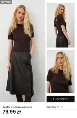 Sweter z krótkim rękawem
