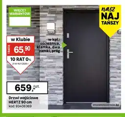 Leroy Merlin Drzwi wejściowe Hertz 90 cm oferta