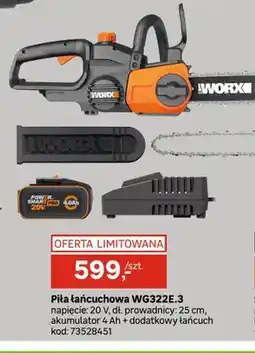 Leroy Merlin Piła łańcuchowa WG322E.3 Worx oferta