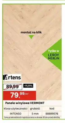 Leroy Merlin Panele winylowe Vermont Artens oferta