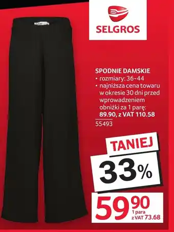 Spodnie damskie Selgros