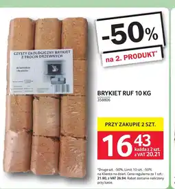 Selgros Brykiet ekologiczny RUF oferta