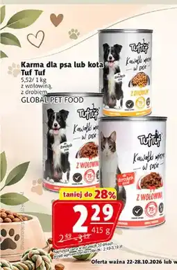 Prim Market Karma dla psa lub kota Tuf Tuf z wołowiną oferta