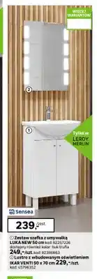 Leroy Merlin Zestaw szafka z umywalką Luka New 50 cm Sensea oferta