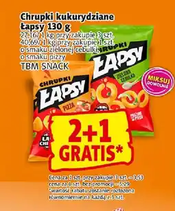 Prim Market Chrupki kukurydziane Łapsy o smaku zielonej cebulki TBM Snack oferta