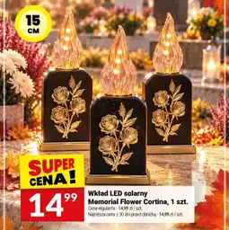 Twój Market Wkład LED solarny Memorial Flower Cortina 15 cm oferta