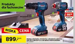 Leroy Merlin Zestaw wiertarko-wkrętarka i zakrętarka udarowa Gdx 18V-285 Bosch Professional oferta