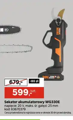 Leroy Merlin Sekator akumulatorowy WG330E Worx oferta