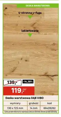 Leroy Merlin Deska warstwowa Dąb Vibo oferta