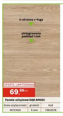 Leroy Merlin Panele winylowe Dąb Amadi oferta