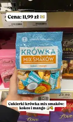 Dino Cukierki krówki Jutrzenka Dobre Miasto mix smaków kokos i mango oferta