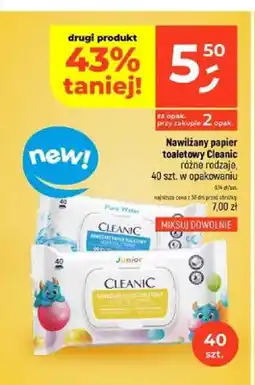 Dealz Nawilżany papier toaletowy Pure Water Cleanic oferta