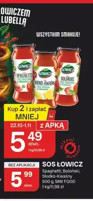 Chorten Sos Łowicz spaghetti oferta