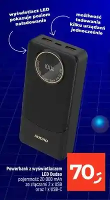 Dealz Powerbank z wyświetlaczem LED Dudao oferta