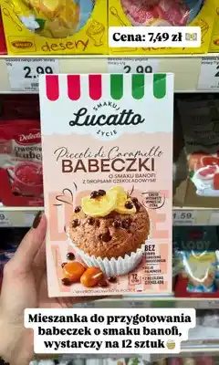 Dino Babeczki Lucatto Piccoli di Caramello o smaku banofi z dropsami czekoladowymi oferta