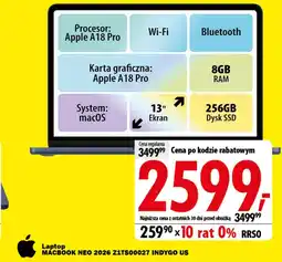 Media Expert Laptop Apple oferta