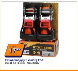 Action Pas napinający z klamrą C & C 2-pak 5mx25 mm oferta