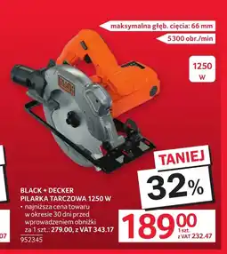 Selgros Pilarka tarczowa Black+Decker oferta