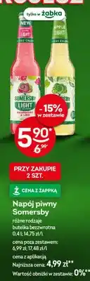 Żabka Napój piwny Somersby Light Raspberry & Lime oferta
