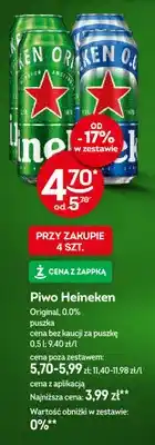 Żabka Piwo Heineken Original oferta