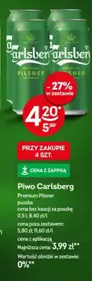 Żabka Piwo Carlsberg Premium Pilsner oferta