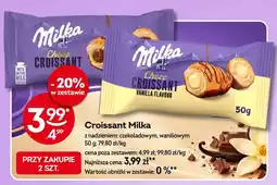 Żabka Croissant Milka z nadzieniem waniliowym oferta
