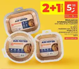 Dealz Wkłady papierowe do frytkownicy beztłuszczowej kwadratowe 16x16 cm oferta