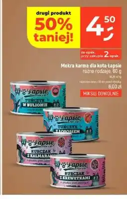 Dealz Mokra karma dla kota tuńczyk z łososiem Łapsie oferta