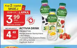 Chorten Activia Drink mango-ananas-siemię lniane z błonnikiem Danone oferta