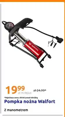 Action Pompka nożna Walfort z manometrem oferta