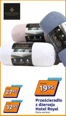 Action Prześcieradło z dżerseju Hotel Royal 180x200 cm oferta
