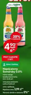 Żabka Piwo bezalkoholowe Napój piwny Somersby Sugar Orange & Lime oferta