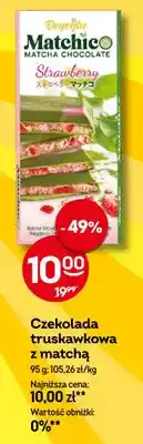 Żabka Czekolada truskawkowa z matchą Matchico Beyoglu oferta