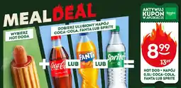 Żabka Zestaw hot dog + napój Coca-Cola 0,5 l oferta