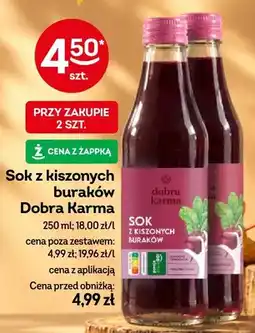Żabka Sok z kiszonych buraków Dobra Karma oferta