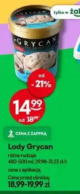 Żabka Lody Grycan oferta