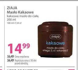 Hebe Kakaowe masło do ciała Masło Kakaowe Ziaja oferta