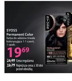 Hebe Farba do włosów trwale koloryzująca 1-1 czerń Permanent Color Syoss oferta