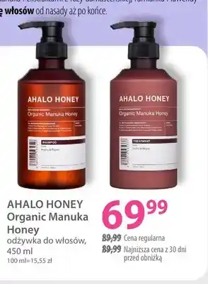 Organic Manuka Honey odżywka do włosów Ahalo