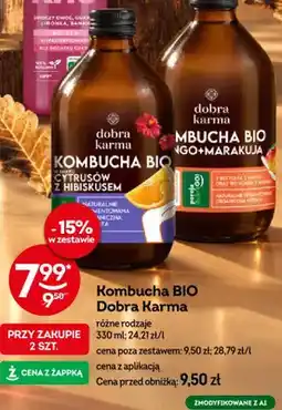 Żabka Kombucha BIO o smaku cytrusów z hibiskusem Dobra Karma oferta