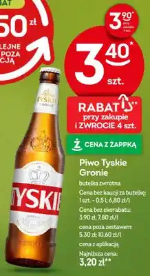 Żabka Piwo Tyskie Gronie oferta