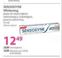 Hebe Pasta do mycia zębów Whitening odświeżająca wybielająca przeciw próchnicy Sensodyne oferta