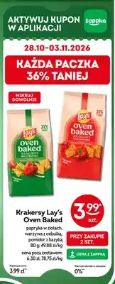 Żabka Krakersy Lay's Oven Baked papryka w ziołach oferta
